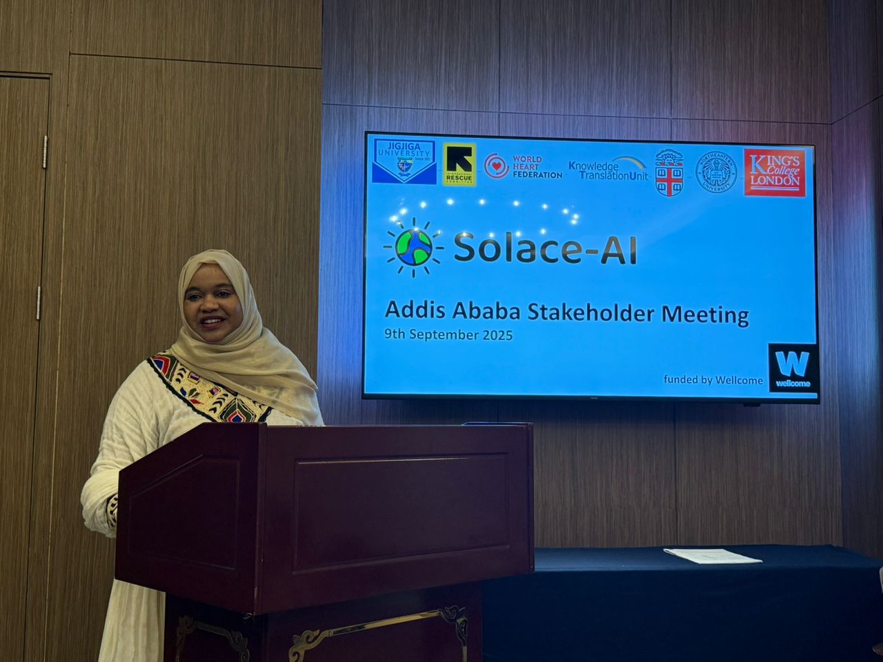 Ethiopian State Minister for Health opening the meeting